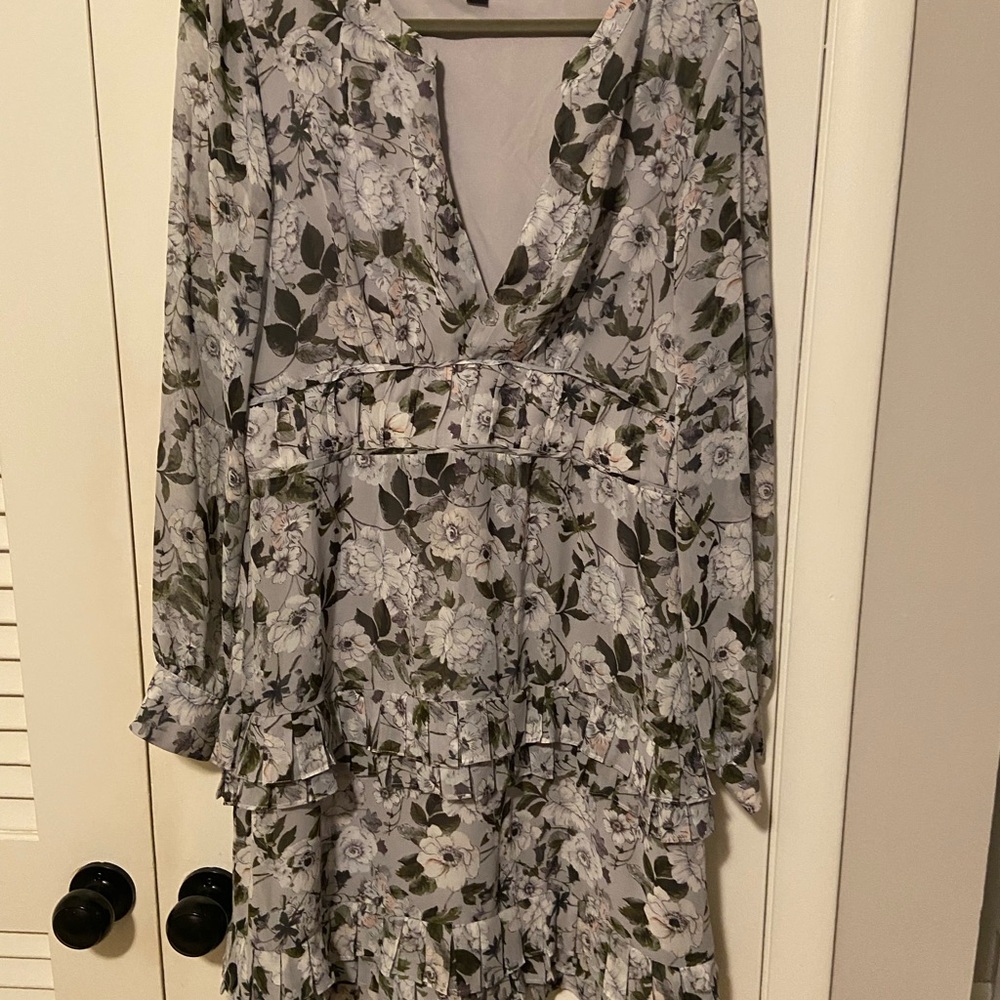 Laundry By Shelli Segal Floral Ruffle Dress